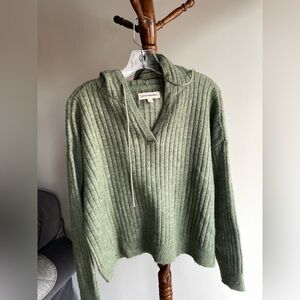 Lucky Brand Olive V-Neck Sweater